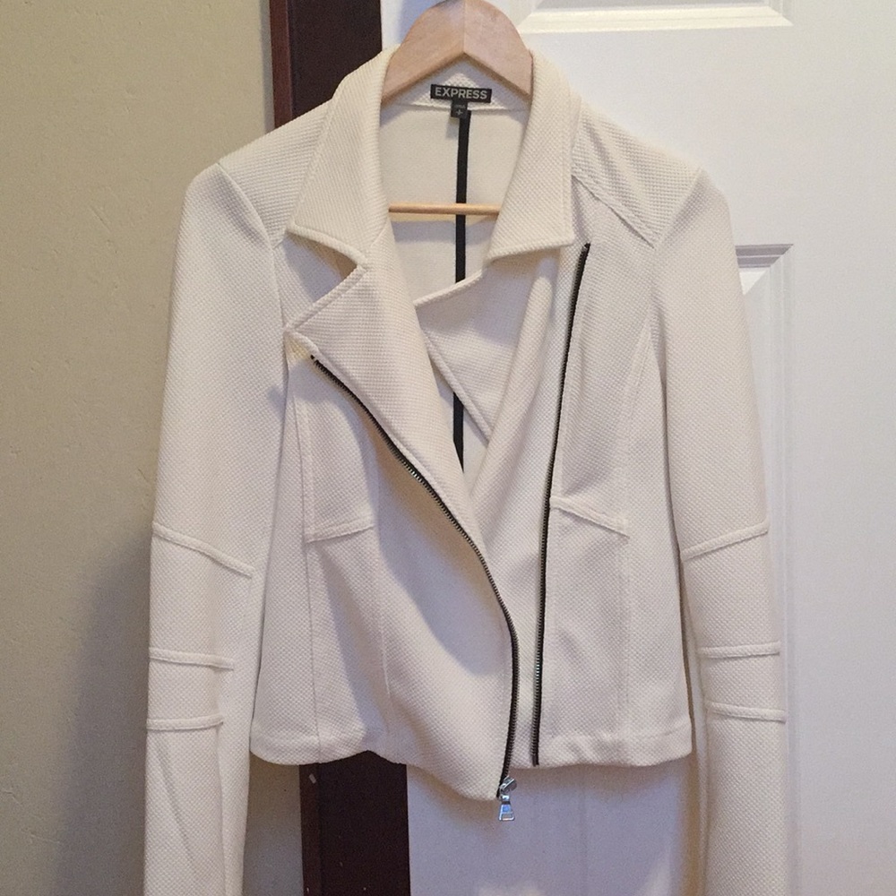 White Express blazer jacket